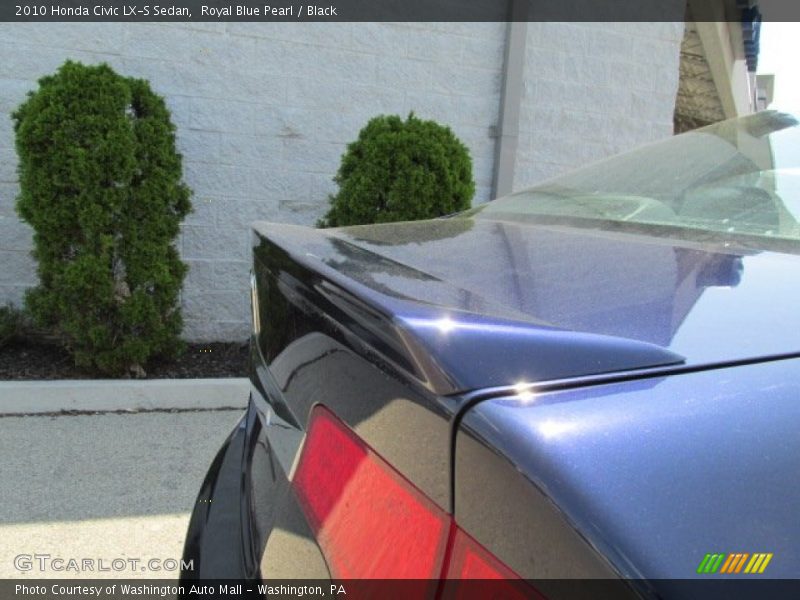 Royal Blue Pearl / Black 2010 Honda Civic LX-S Sedan