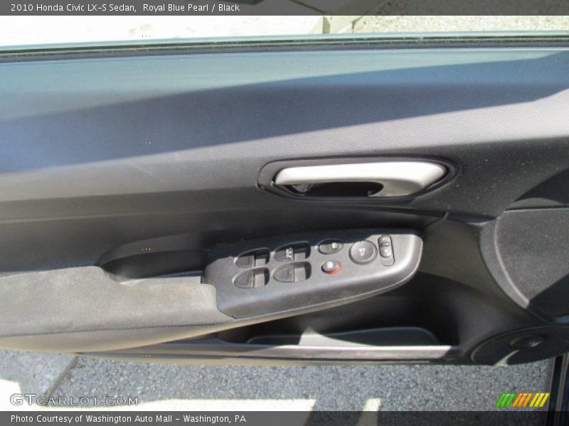 Royal Blue Pearl / Black 2010 Honda Civic LX-S Sedan