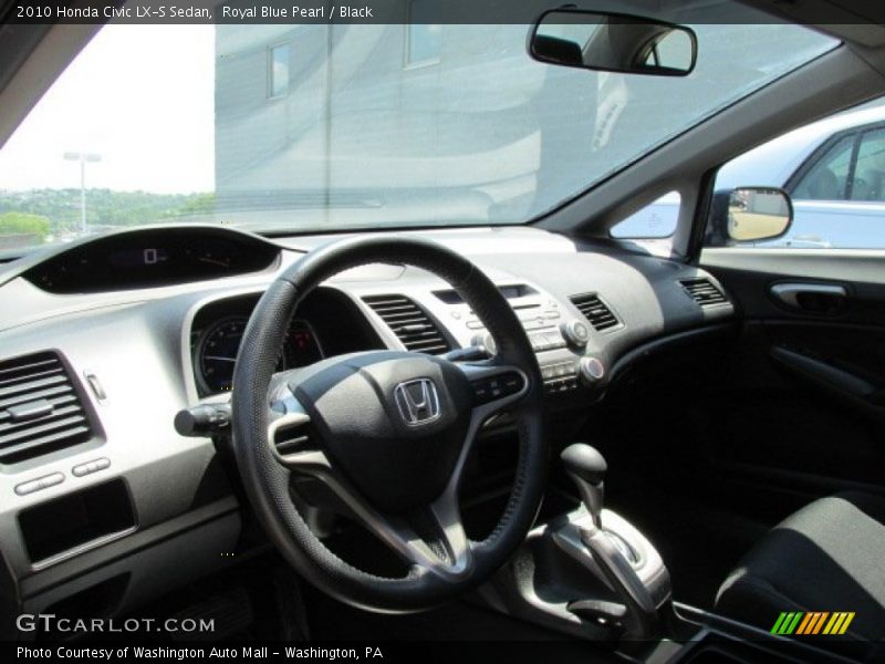 Royal Blue Pearl / Black 2010 Honda Civic LX-S Sedan