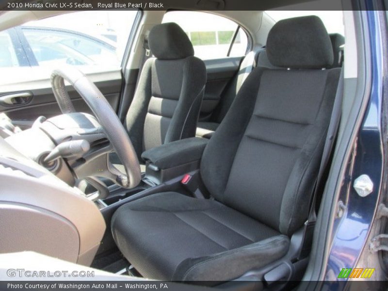 Royal Blue Pearl / Black 2010 Honda Civic LX-S Sedan