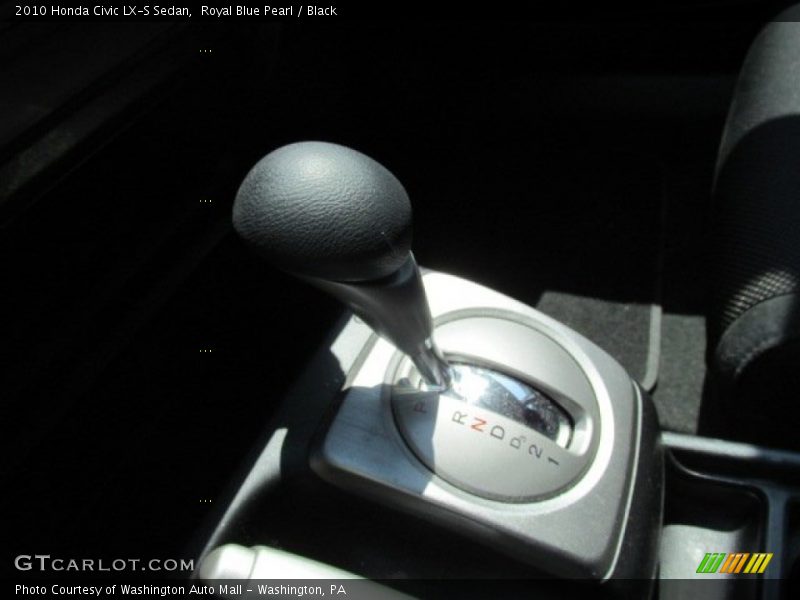 Royal Blue Pearl / Black 2010 Honda Civic LX-S Sedan