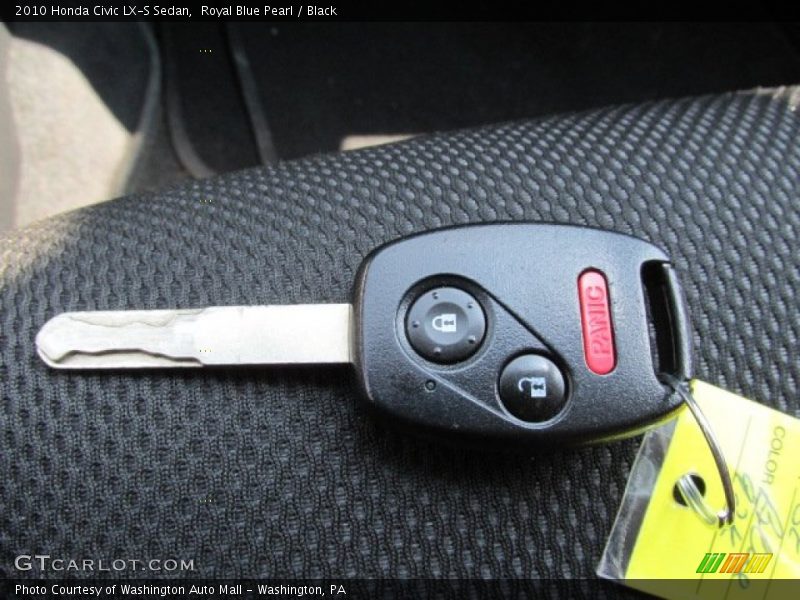 Royal Blue Pearl / Black 2010 Honda Civic LX-S Sedan