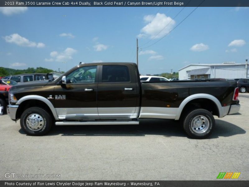  2013 3500 Laramie Crew Cab 4x4 Dually Black Gold Pearl