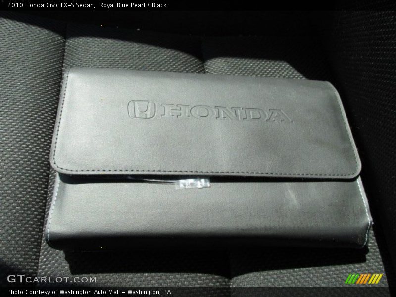 Royal Blue Pearl / Black 2010 Honda Civic LX-S Sedan