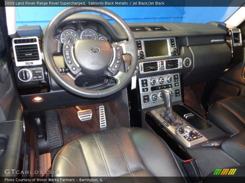 Santorini Black Metallic / Jet Black/Jet Black 2009 Land Rover Range Rover Supercharged