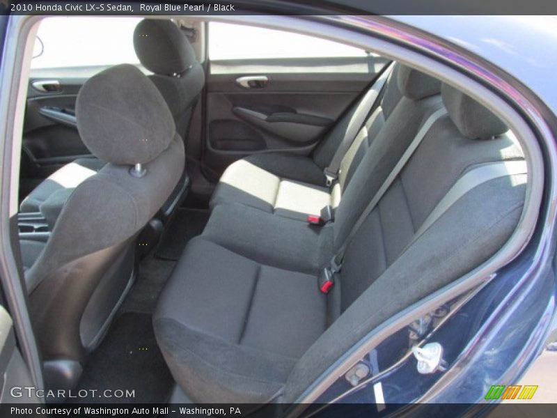 Royal Blue Pearl / Black 2010 Honda Civic LX-S Sedan