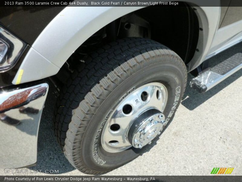 Black Gold Pearl / Canyon Brown/Light Frost Beige 2013 Ram 3500 Laramie Crew Cab 4x4 Dually