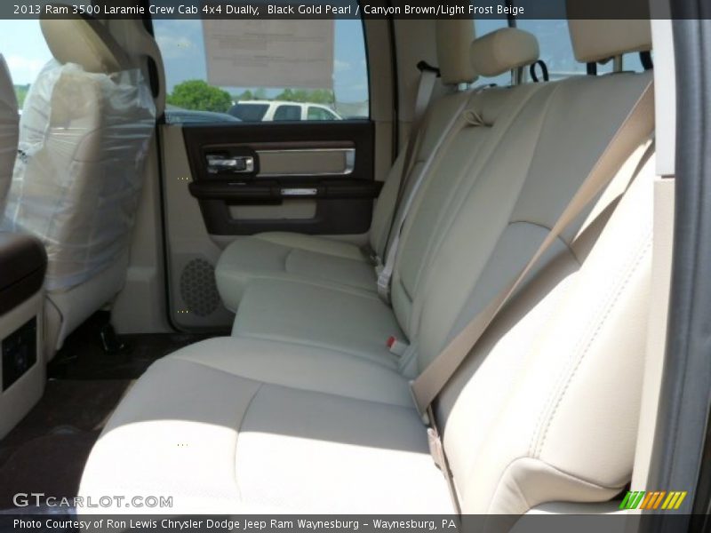 Black Gold Pearl / Canyon Brown/Light Frost Beige 2013 Ram 3500 Laramie Crew Cab 4x4 Dually