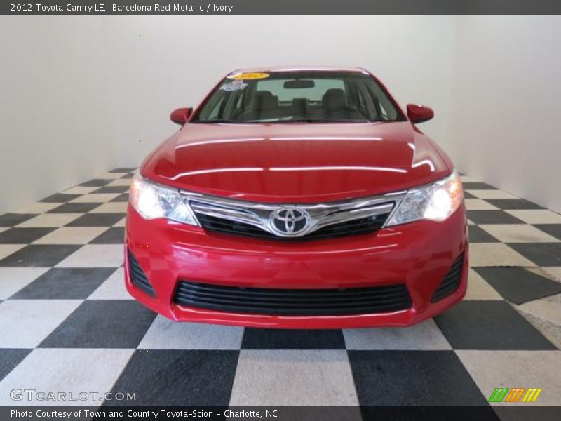 Barcelona Red Metallic / Ivory 2012 Toyota Camry LE