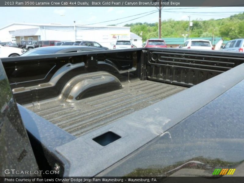 Black Gold Pearl / Canyon Brown/Light Frost Beige 2013 Ram 3500 Laramie Crew Cab 4x4 Dually