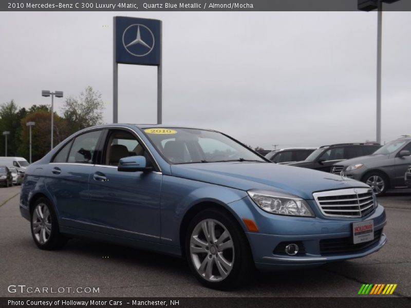 Quartz Blue Metallic / Almond/Mocha 2010 Mercedes-Benz C 300 Luxury 4Matic