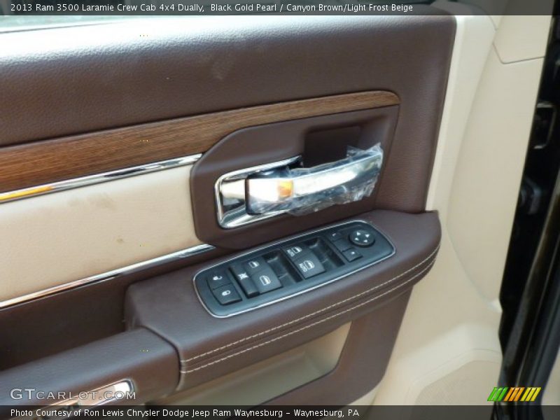 Black Gold Pearl / Canyon Brown/Light Frost Beige 2013 Ram 3500 Laramie Crew Cab 4x4 Dually
