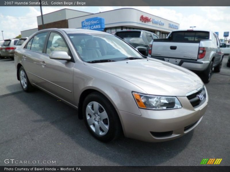 Golden Beige / Beige 2007 Hyundai Sonata GLS