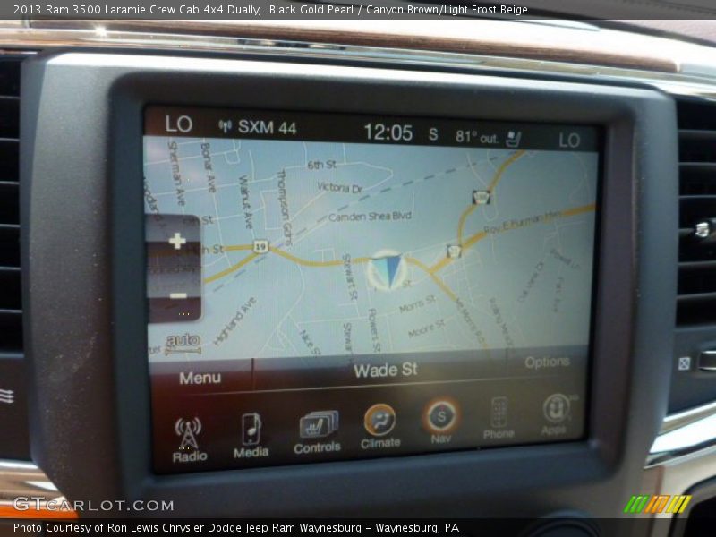 Black Gold Pearl / Canyon Brown/Light Frost Beige 2013 Ram 3500 Laramie Crew Cab 4x4 Dually