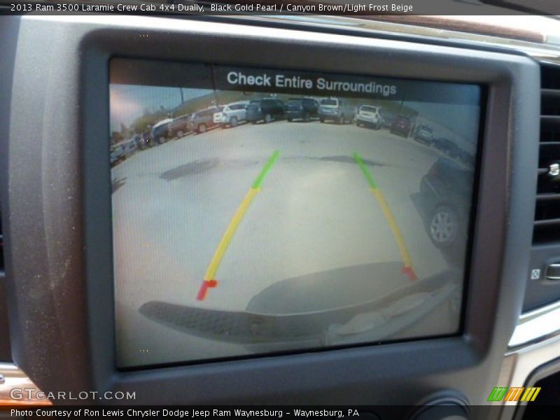 Black Gold Pearl / Canyon Brown/Light Frost Beige 2013 Ram 3500 Laramie Crew Cab 4x4 Dually