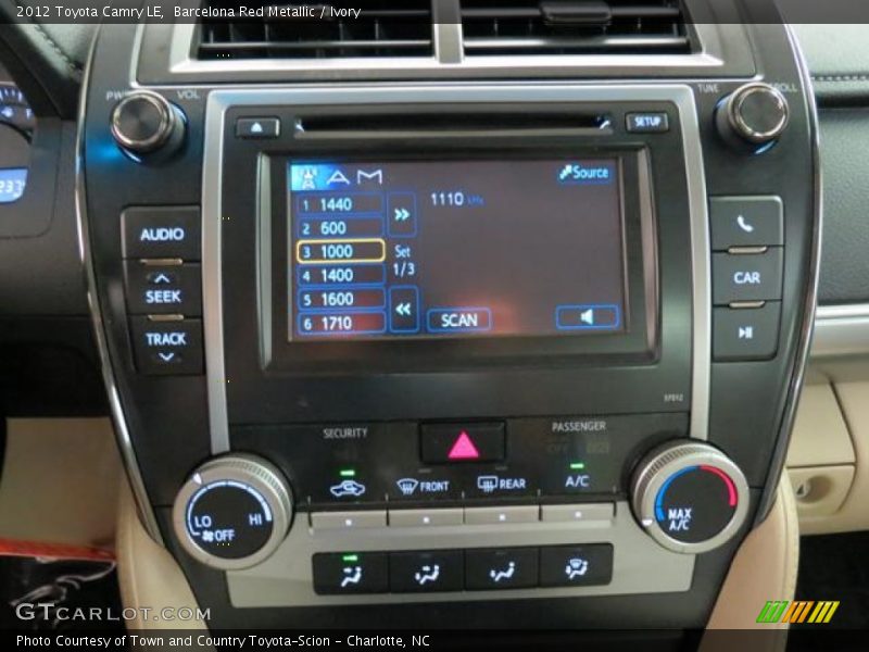 Barcelona Red Metallic / Ivory 2012 Toyota Camry LE