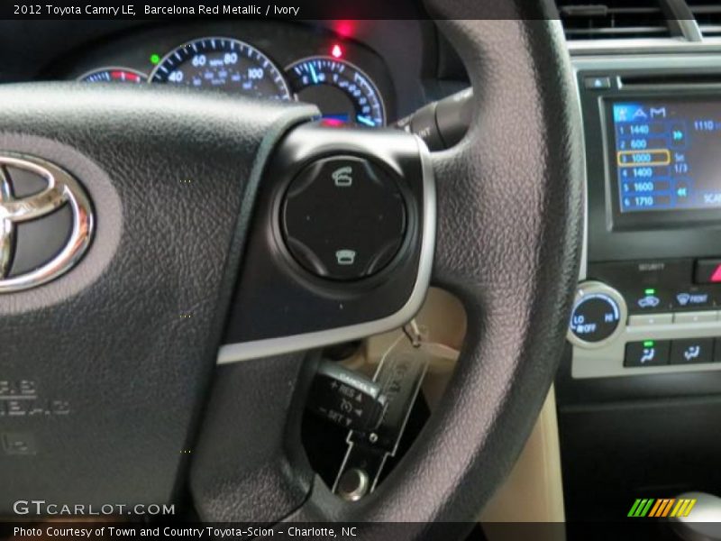 Barcelona Red Metallic / Ivory 2012 Toyota Camry LE