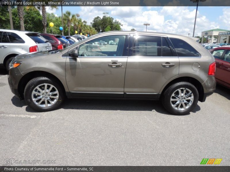 Mineral Gray Metallic / Medium Light Stone 2013 Ford Edge Limited