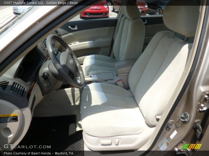 Golden Beige / Beige 2007 Hyundai Sonata GLS