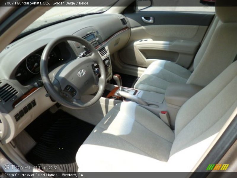 Golden Beige / Beige 2007 Hyundai Sonata GLS