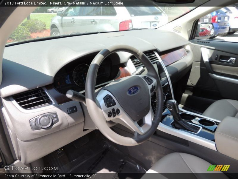 Mineral Gray Metallic / Medium Light Stone 2013 Ford Edge Limited