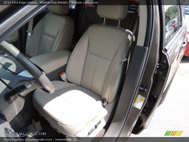 Mineral Gray Metallic / Medium Light Stone 2013 Ford Edge Limited