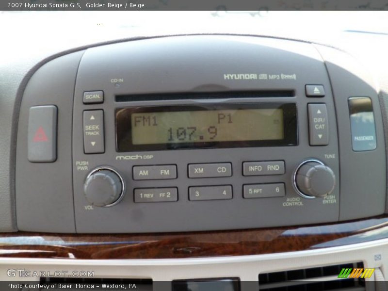 Golden Beige / Beige 2007 Hyundai Sonata GLS