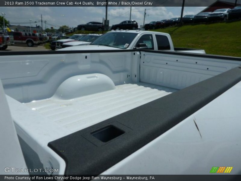 Bright White / Black/Diesel Gray 2013 Ram 3500 Tradesman Crew Cab 4x4 Dually