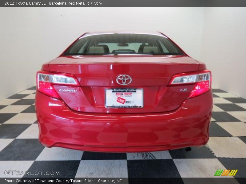 Barcelona Red Metallic / Ivory 2012 Toyota Camry LE