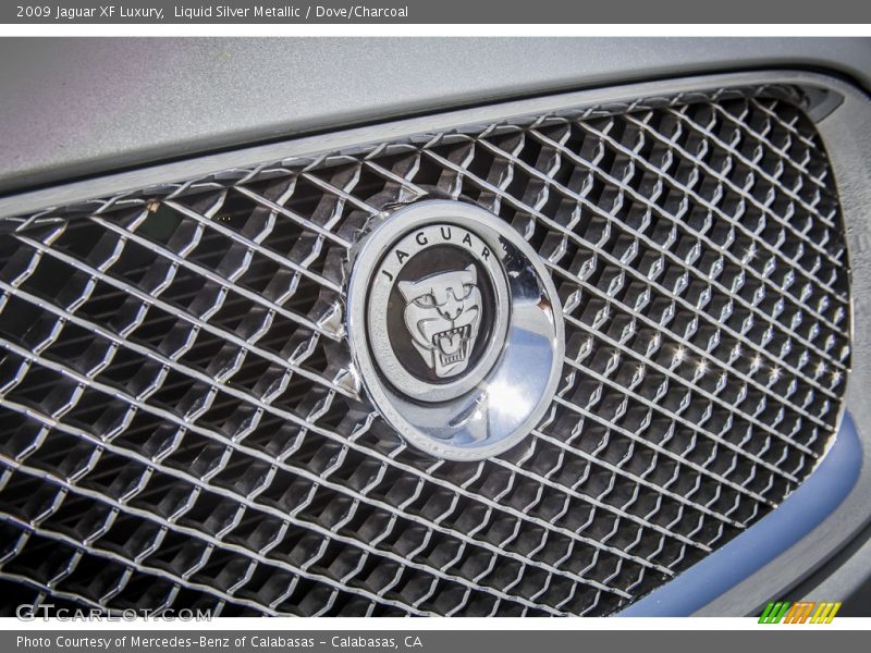 Liquid Silver Metallic / Dove/Charcoal 2009 Jaguar XF Luxury