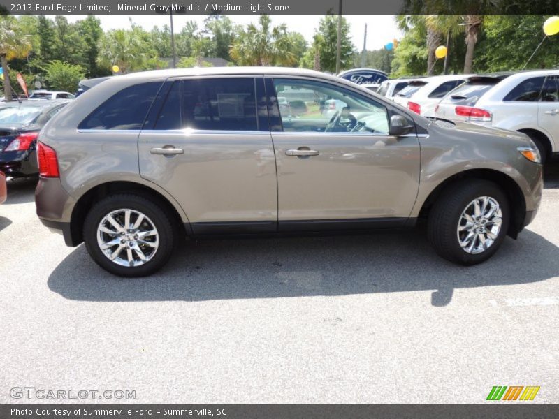 Mineral Gray Metallic / Medium Light Stone 2013 Ford Edge Limited