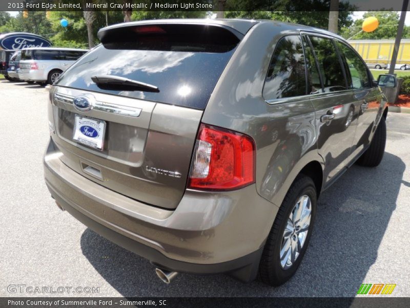 Mineral Gray Metallic / Medium Light Stone 2013 Ford Edge Limited