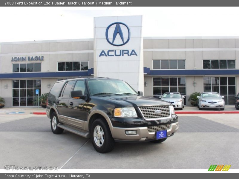 Black Clearcoat / Medium Parchment 2003 Ford Expedition Eddie Bauer