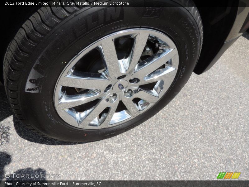 Mineral Gray Metallic / Medium Light Stone 2013 Ford Edge Limited