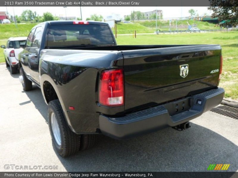 Black / Black/Diesel Gray 2013 Ram 3500 Tradesman Crew Cab 4x4 Dually