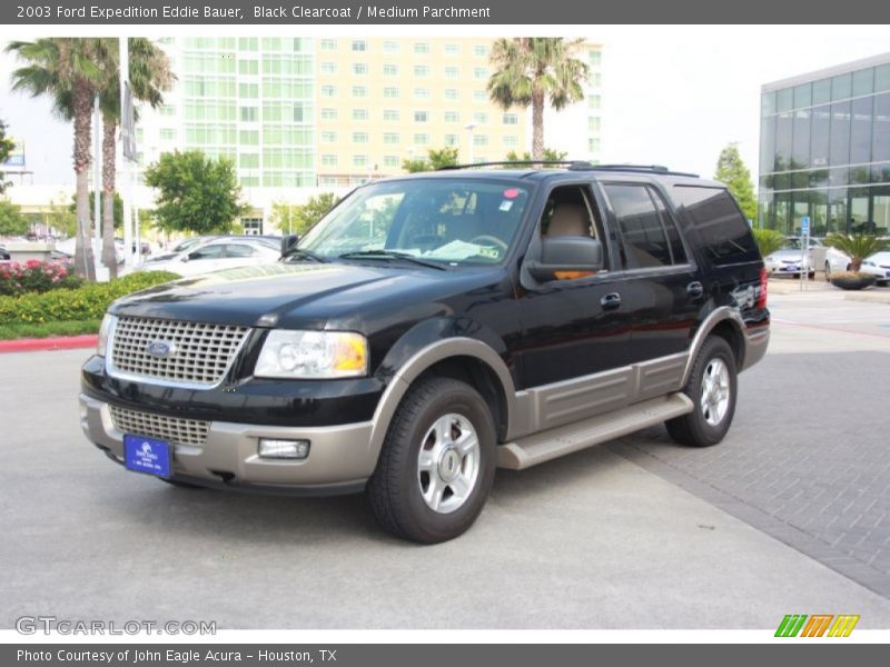 Black Clearcoat / Medium Parchment 2003 Ford Expedition Eddie Bauer