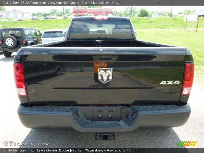 Black / Black/Diesel Gray 2013 Ram 3500 Tradesman Crew Cab 4x4 Dually