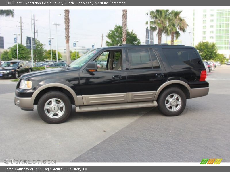 Black Clearcoat / Medium Parchment 2003 Ford Expedition Eddie Bauer