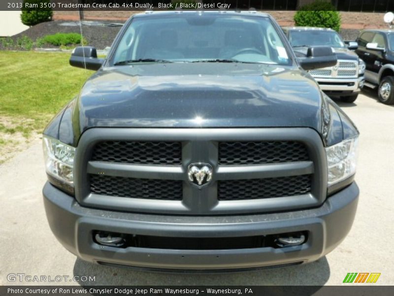 Black / Black/Diesel Gray 2013 Ram 3500 Tradesman Crew Cab 4x4 Dually