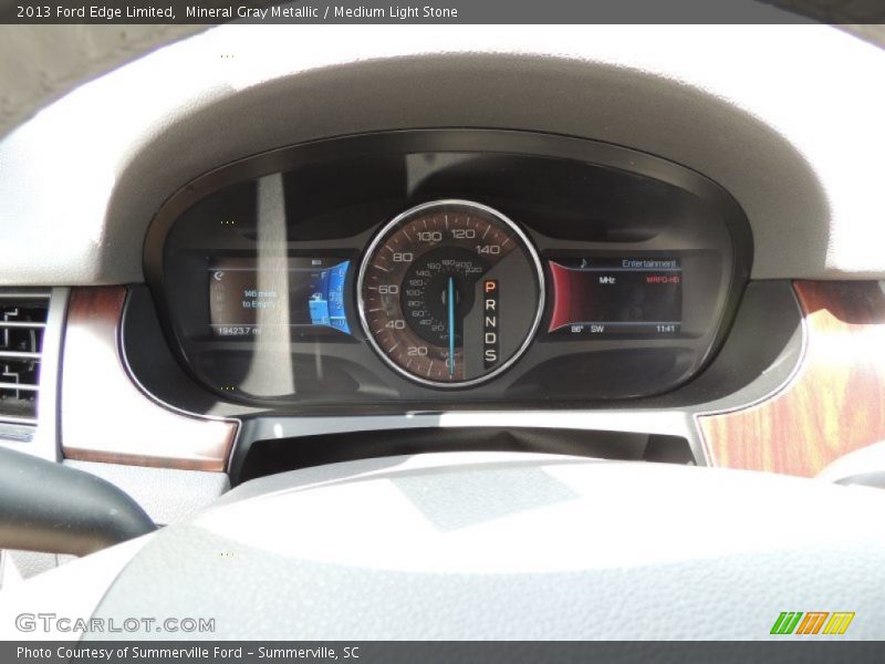 Mineral Gray Metallic / Medium Light Stone 2013 Ford Edge Limited