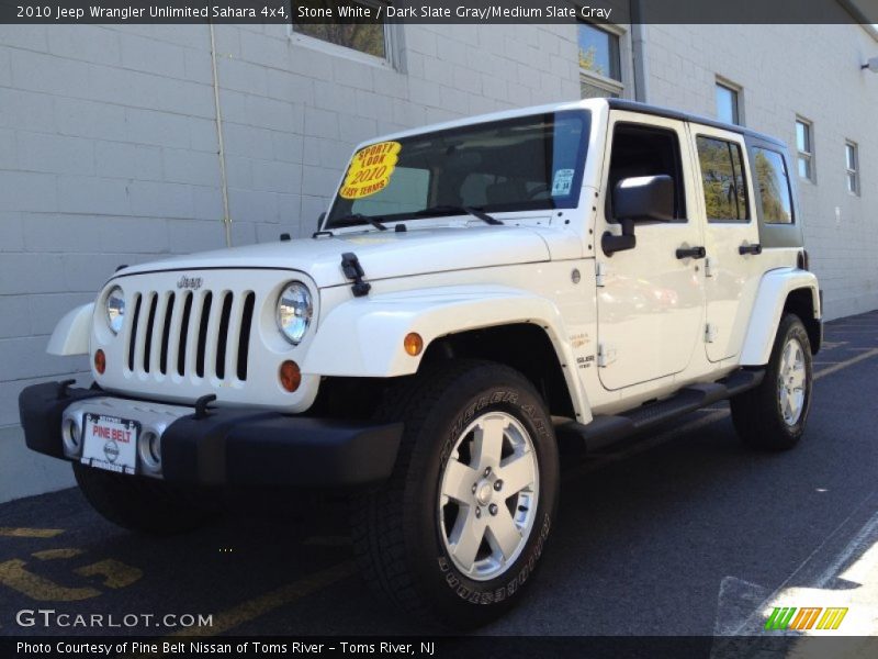 Stone White / Dark Slate Gray/Medium Slate Gray 2010 Jeep Wrangler Unlimited Sahara 4x4