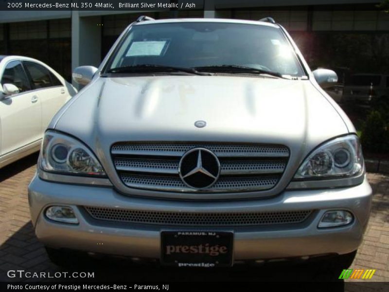 Brilliant Silver Metallic / Ash 2005 Mercedes-Benz ML 350 4Matic