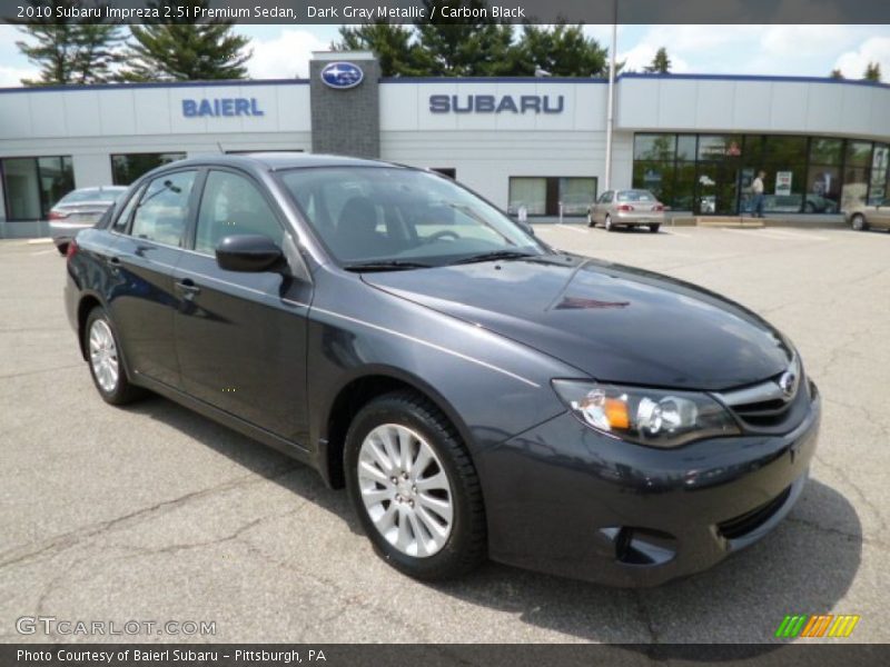 Dark Gray Metallic / Carbon Black 2010 Subaru Impreza 2.5i Premium Sedan