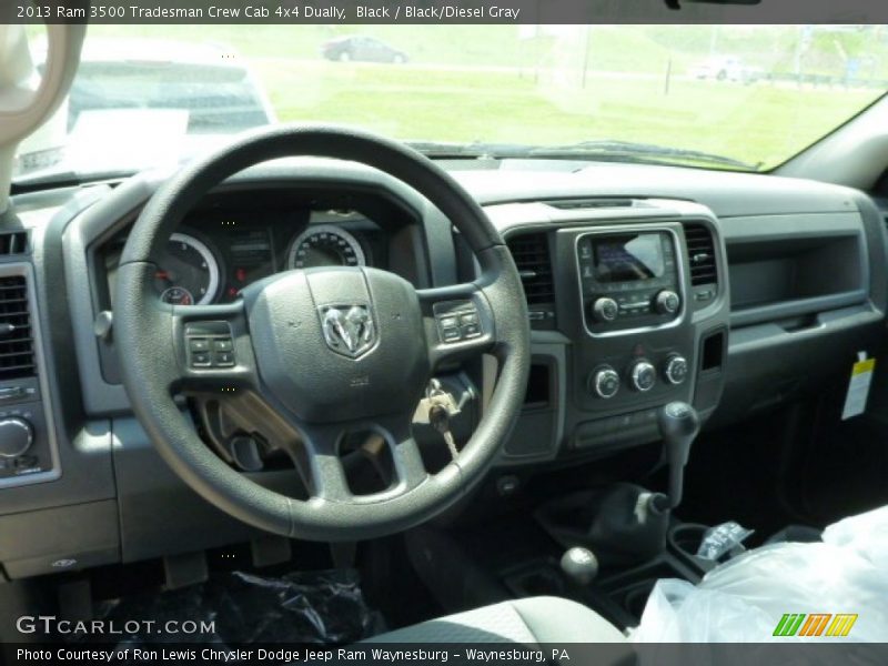 Black / Black/Diesel Gray 2013 Ram 3500 Tradesman Crew Cab 4x4 Dually