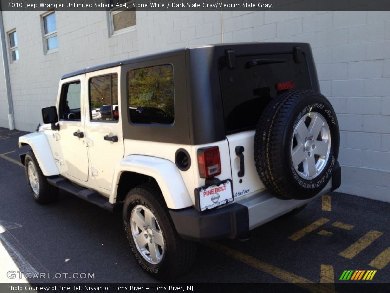 Stone White / Dark Slate Gray/Medium Slate Gray 2010 Jeep Wrangler Unlimited Sahara 4x4