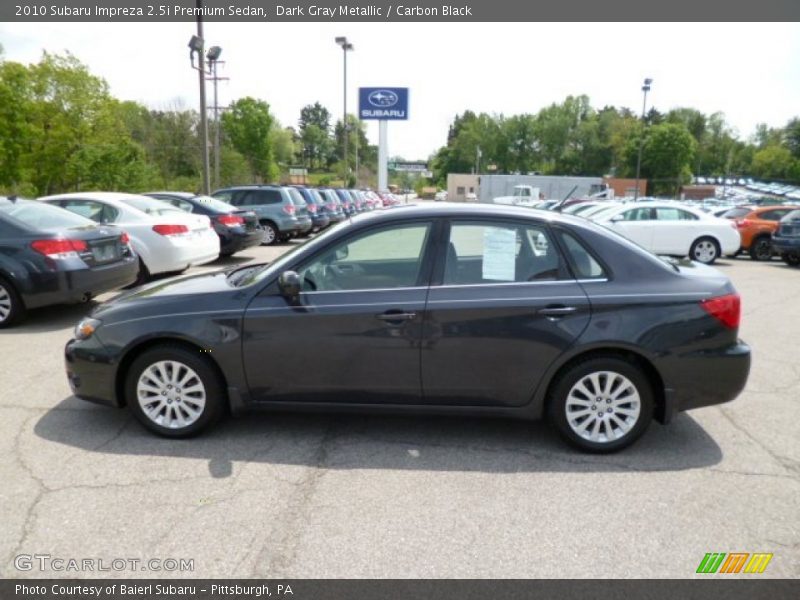 Dark Gray Metallic / Carbon Black 2010 Subaru Impreza 2.5i Premium Sedan