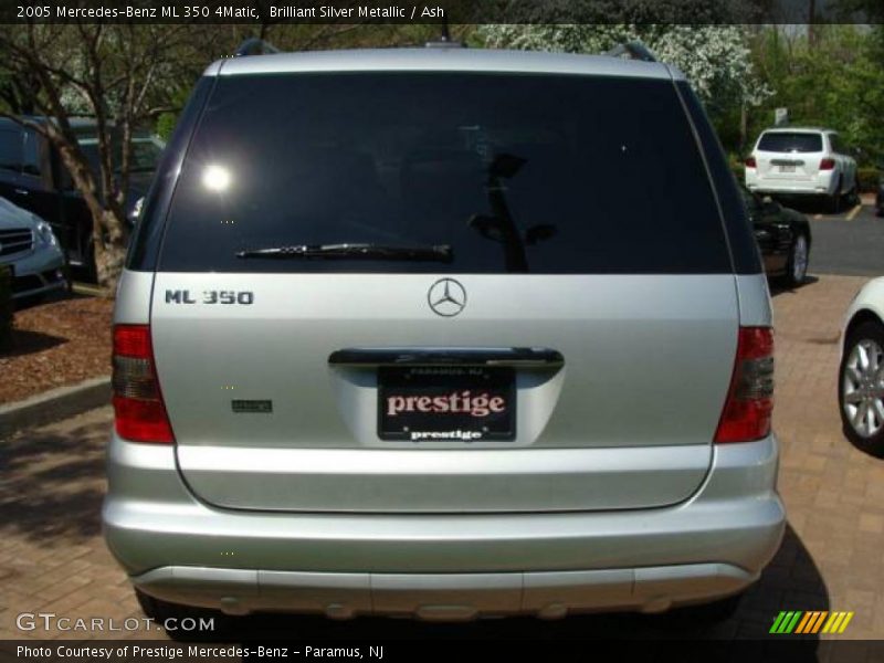 Brilliant Silver Metallic / Ash 2005 Mercedes-Benz ML 350 4Matic