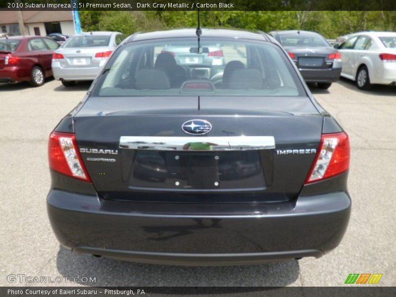 Dark Gray Metallic / Carbon Black 2010 Subaru Impreza 2.5i Premium Sedan