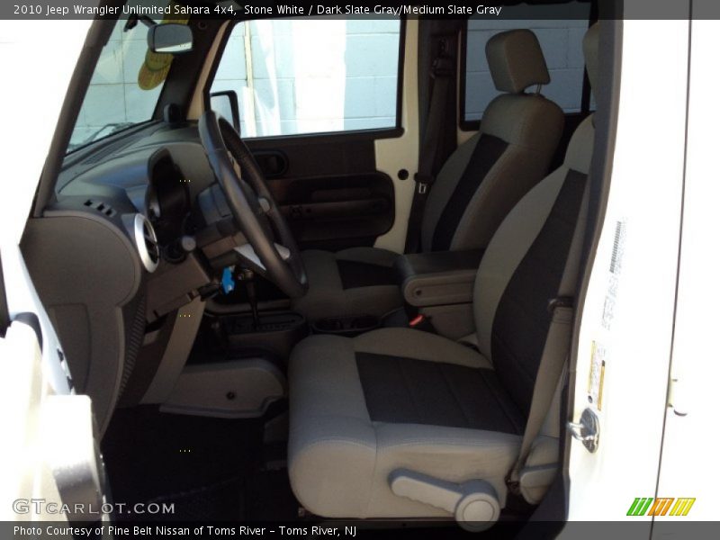 Stone White / Dark Slate Gray/Medium Slate Gray 2010 Jeep Wrangler Unlimited Sahara 4x4