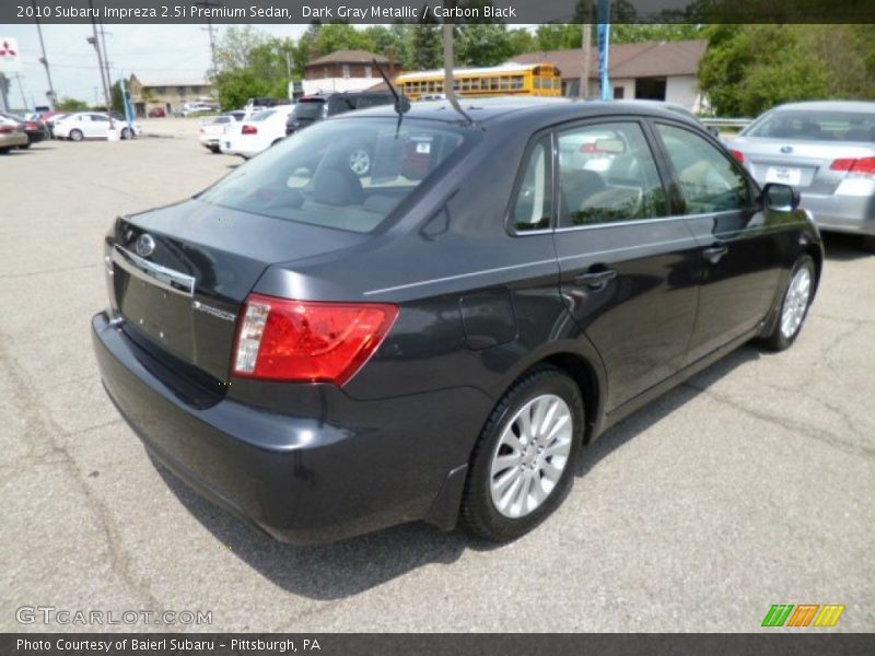 Dark Gray Metallic / Carbon Black 2010 Subaru Impreza 2.5i Premium Sedan